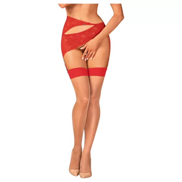 Obsessive Aloisa - kit lingerie presente - 6 peças - vermelho - L/XL