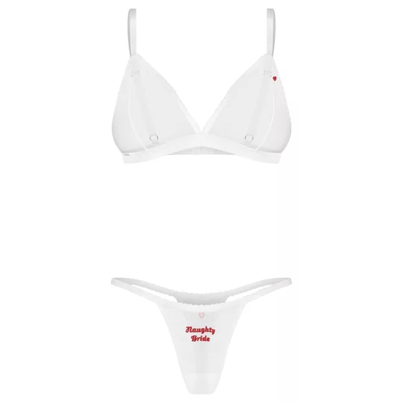 Obsessive Weddya Bride - conjunto de noiva de duas peças (branco)