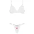 Obsessive Weddya Bride - conjunto de noiva de duas peças (branco)
