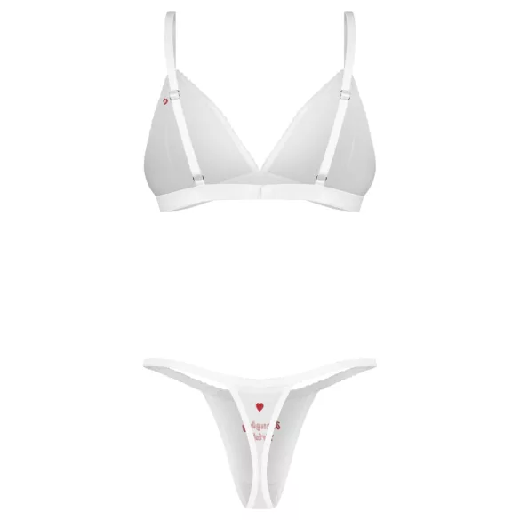 Obsessive Weddya Bride - conjunto de noiva de duas peças (branco)