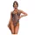 Obsessive Addia - body aberto com padrão de leopardo