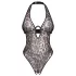 Obsessive Addia - body aberto com padrão de leopardo