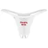 Obsessive Weddya Bride - tanga aberta (branca) - L/XL