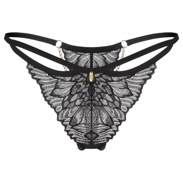 Obsessive Matildea - tanga rendada (preto) - L/XL