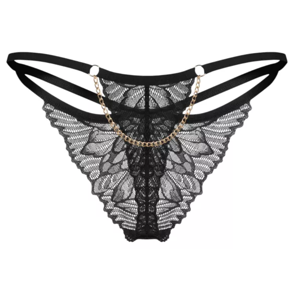 Obsessive Matildea - tanga rendada (preto) - 2XL/3XL