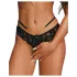 Obsessive Matildea - tanga rendada aberta (preta) - L/XL