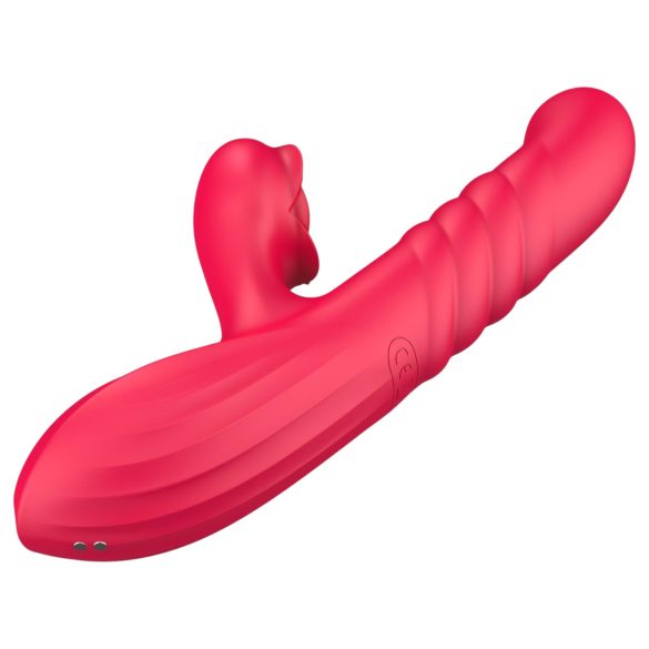 Sweet Play - vibrador 2 em 1 com movimento de empuxo e estimulador de clitóris
