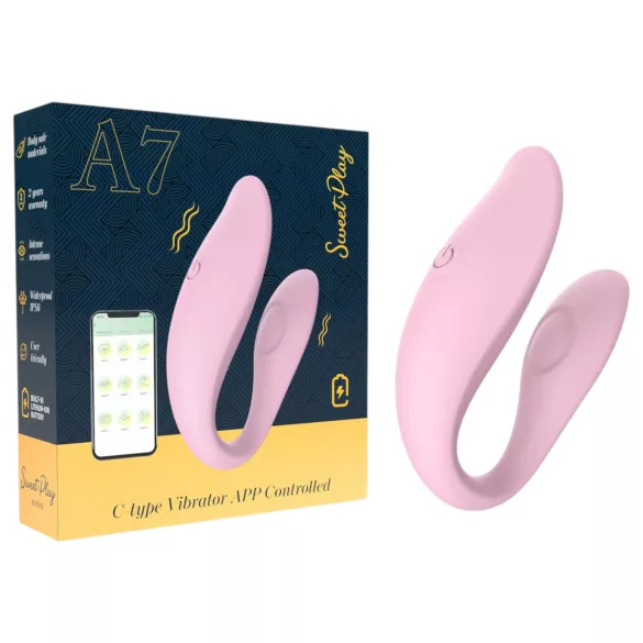 Sweet Play - Vibrador para casais controlado por app (rosa)