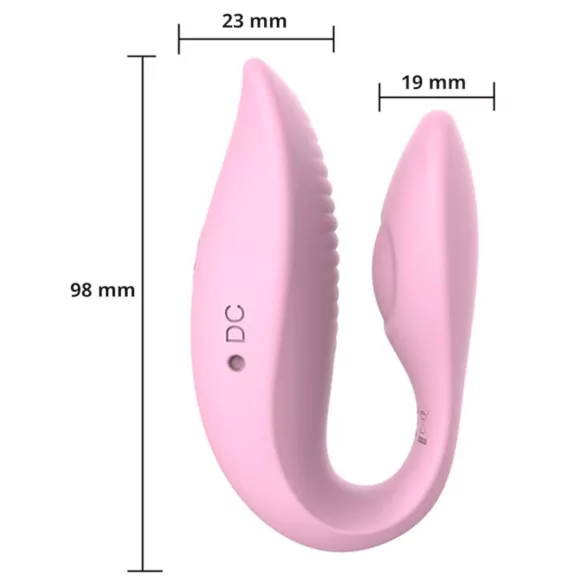Sweet Play - Vibrador para casais controlado por app (rosa)