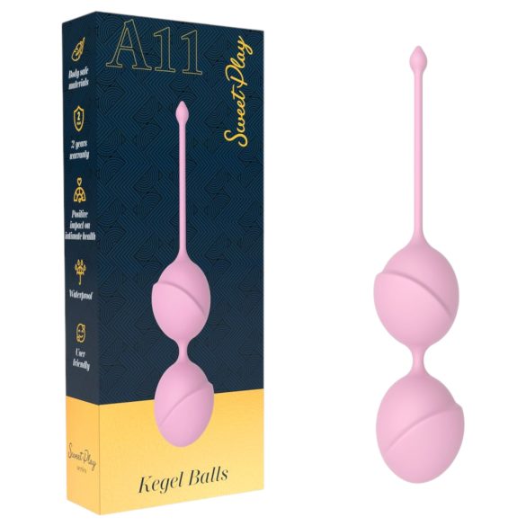 Sweet Play - bolas tailandesas duplas - silicone rosa