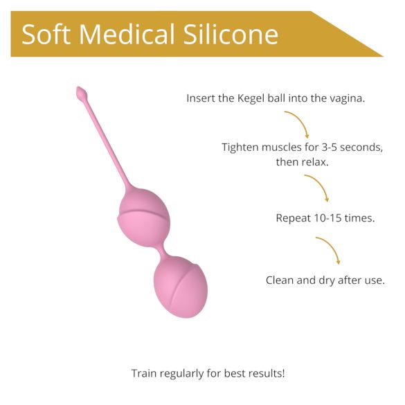 Sweet Play - bolas tailandesas duplas - silicone rosa