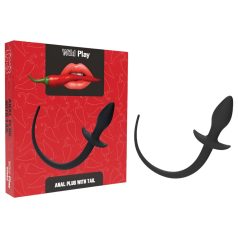 Wild Play - plug anal cauda animal - silicone preto