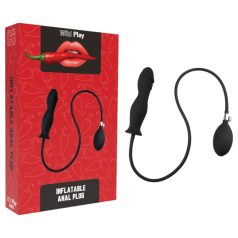 Wild Play - plug anal inflável - silicone preto