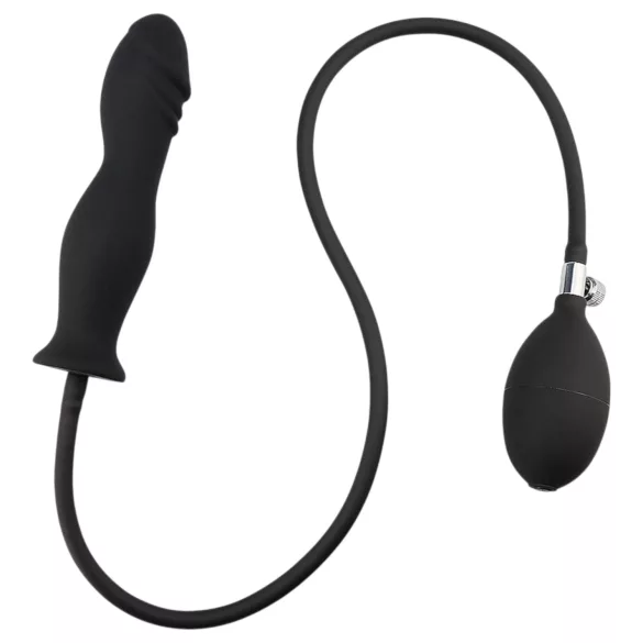 Wild Play - plug anal inflável - silicone preto