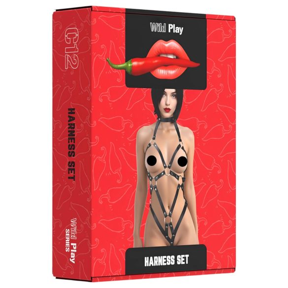 Wild Play - body feminino sensual - preto