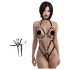 Wild Play - body feminino sensual - preto