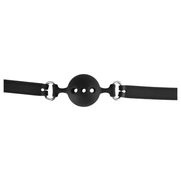Erospace Wild Play - mordaça de silicone para jogos de BDSM (preta)