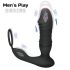Men's Play - inteligente vibrador anal pulsante (preto)