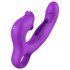 Sweet Play - vibrador ponto G com língua vibratória - silicone lilás