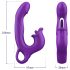 Sweet Play - vibrador ponto G com língua vibratória - silicone lilás