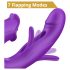 Sweet Play - vibrador ponto G com língua vibratória - silicone lilás