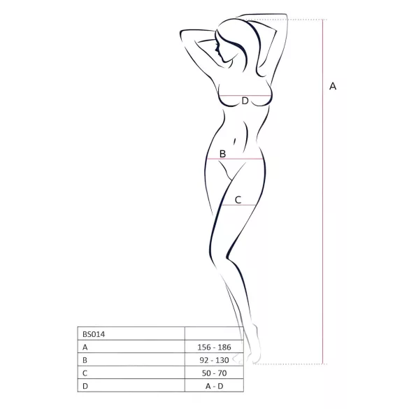 Passion BS014 - body arrastão aberto com espartilho - branco - S-L