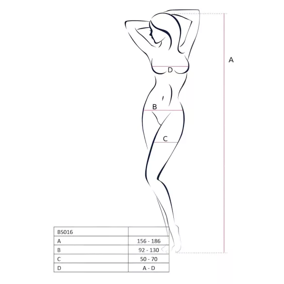 Passion BS016 - conjunto lingerie rede minimalista - preto - tamanho S-L