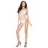 Passion BS035 - body de rede aberto com alças - branco - S-L