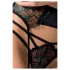 Passion Floris - conjunto lingerie feminina - preto - L/XL