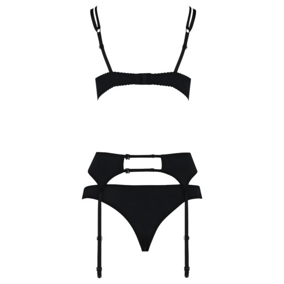 Passion Floris - conjunto lingerie feminina - preto
