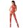 Passion BS053 - conjunto lingerie rede com gola - vermelho - S-L