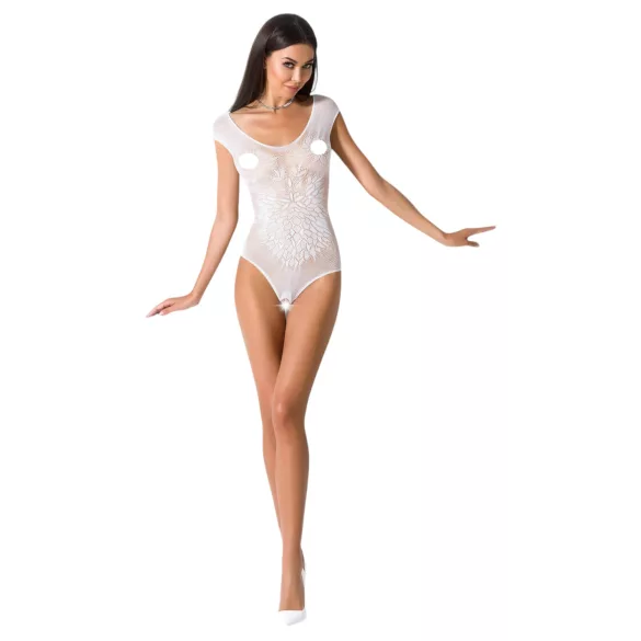 Passion BS064 - body aberto em rede - branco - S-L