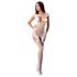Passion BS082 - lingerie necc rendado sem mangas - branco (S-L)