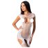 Passion BS082 - lingerie necc rendado sem mangas - branco (S-L)