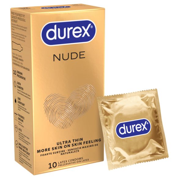 Durex Nude - preservativo ultrafino - 10 unidades