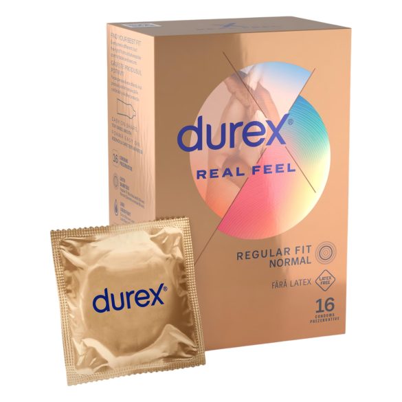 Durex Real Feel - preservativo sem latex - 16 unidades