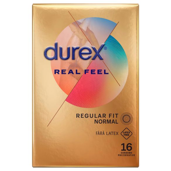 Durex Real Feel - preservativo sem latex - 16 unidades