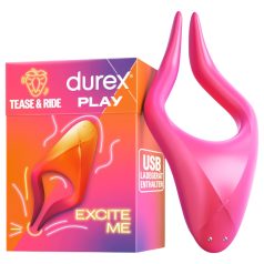 Durex Tease & Ride - vibrador ponto íntimo - silicone rosa