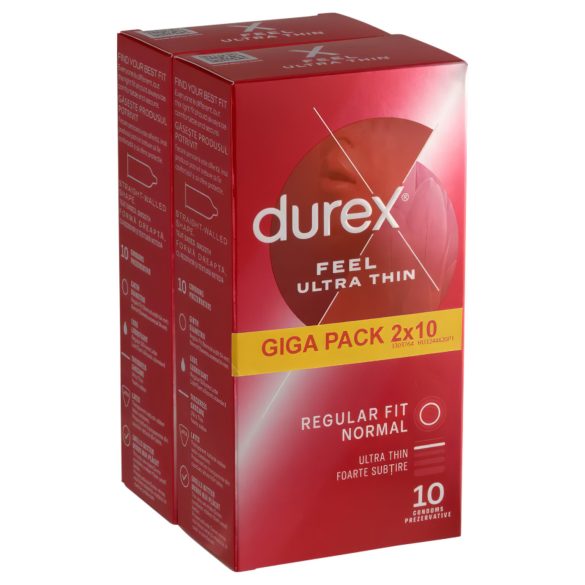 Durex - Preservativo ultra fino - sensação realista - 2x10 unidades
