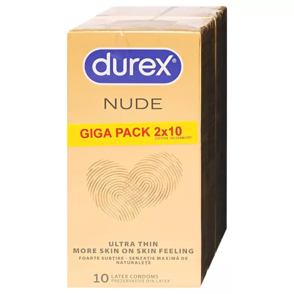 Durex Nude - preservativo ultrafino (2x10 unid.)