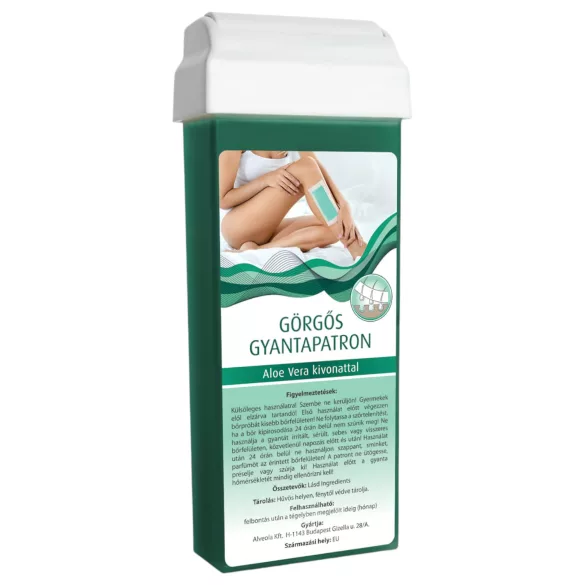 X-Epil - Cartucho de cera roll-on com rolo largo (100 ml) - aloe vera