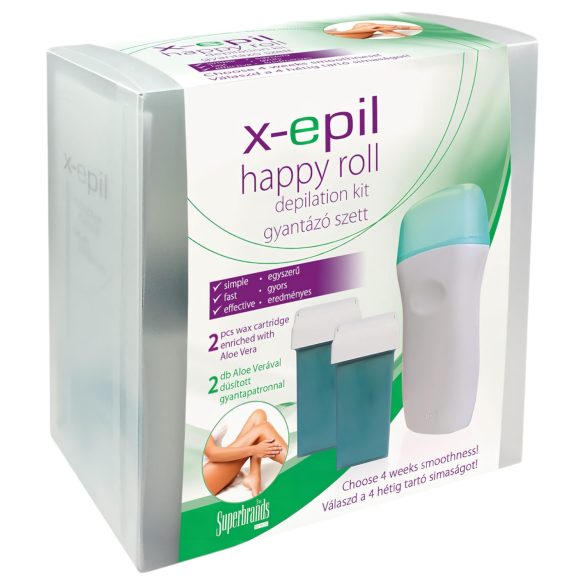 X-Epil - kit depilação roll-on - conjunto completo