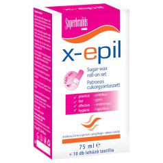 X-Epil - kit depilação roll-on cera de açúcar