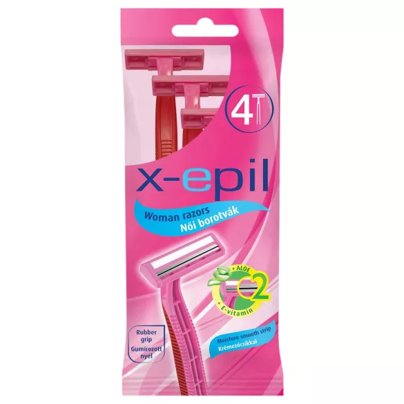 X-Epil - lâmina descartável feminina - 2 lâminas - 4 unidades