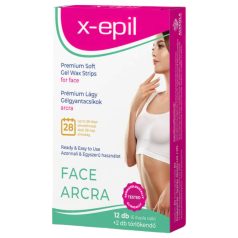 X-Epil - Tiras de cera premium para rosto (12un)