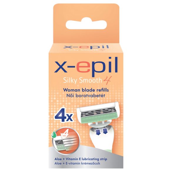 X-Epil Silky Smooth - lâmina de depilação feminina - 4 lâminas (4un)