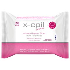   X-Epil Intimo - lenço íntimo feminino - pacote com 20 unidades