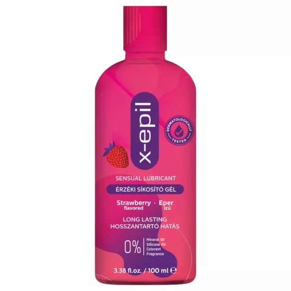 X-Epil - gel lubrificante com sabor morango - 100ml