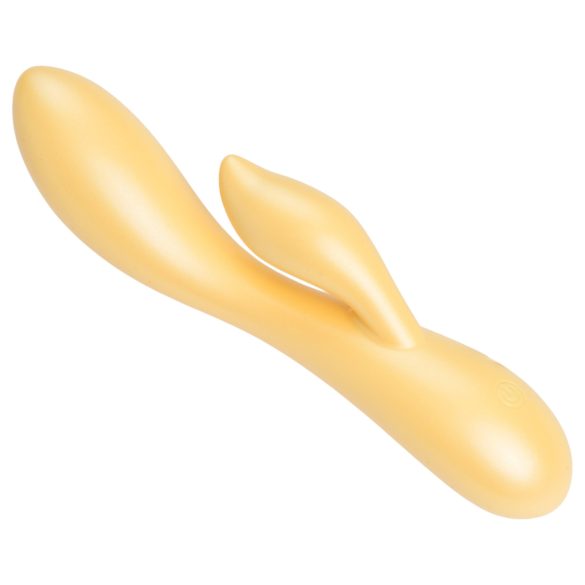 Desejo de Orvalho Desirel - Vibrador Inteligente com Estimulador de Clitóris (Amarelo)