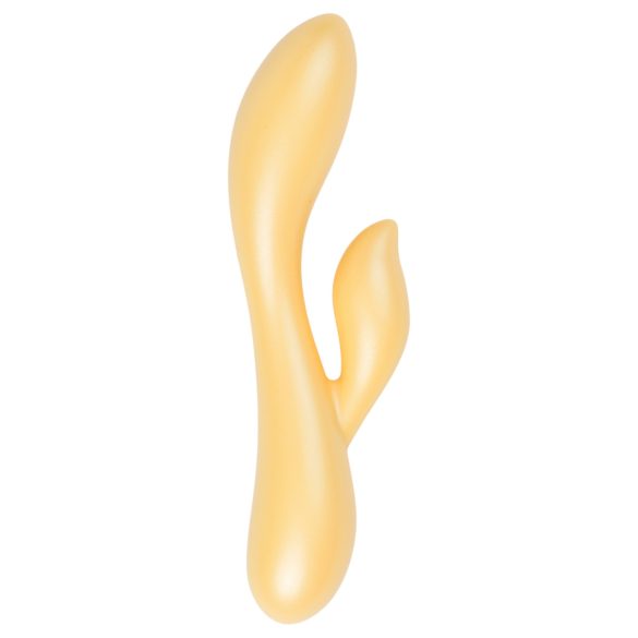 Desejo de Orvalho Desirel - Vibrador Inteligente com Estimulador de Clitóris (Amarelo)